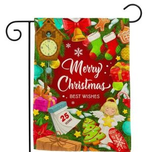 Pattern Christmas Garden Flag Best Home Decor On Xmas Holiday