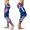 Colorful Wave Chicago Cubs Leggings Fashion Gift For Women