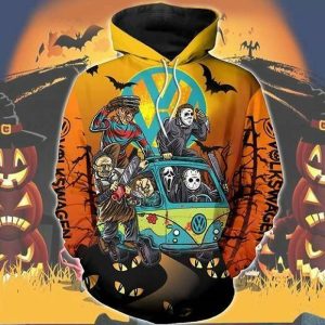 Michael Myers Freddy Jason Leatherface Chucky Ghostface 3D Hoodie Halloween Costume Gift