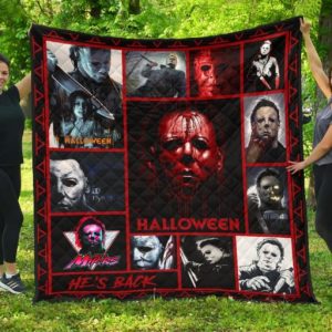 Michael Myers Halloween Quilt Blanket For Fan Horror Movie Costume Halloween Gift