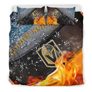 Rugby Superior Comfortable Vegas Golden Knights Bedding Sets – Duvet Cover and Two Pillow Covers