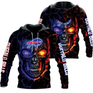 Skull Art Buffalo Bills Hoodie And Zip Hoodie Gift For Bills Fans