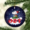 Snoopy Joy Christmas Tree Quarantine 2022 Ceramic Ornament Xmas Gifts Presents