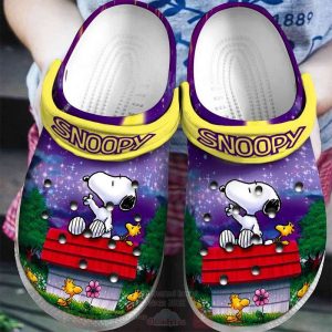 Snoopy and Woodstock Crocs Shoes Christmas Gift For Snoopy Fans