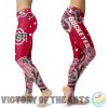 The Ohio Buckeyes Leggings with Wave Art Graphic As Fashion Gift