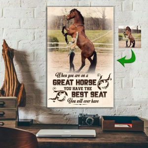 Personal Horse Canvas Print With Equestrian Girl Quotes
