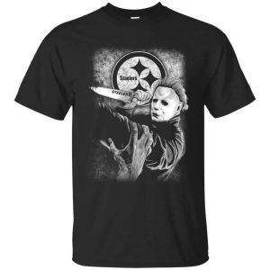 Michael Jason Myers Friday The 13th Pittburgh Steelers T-shirt